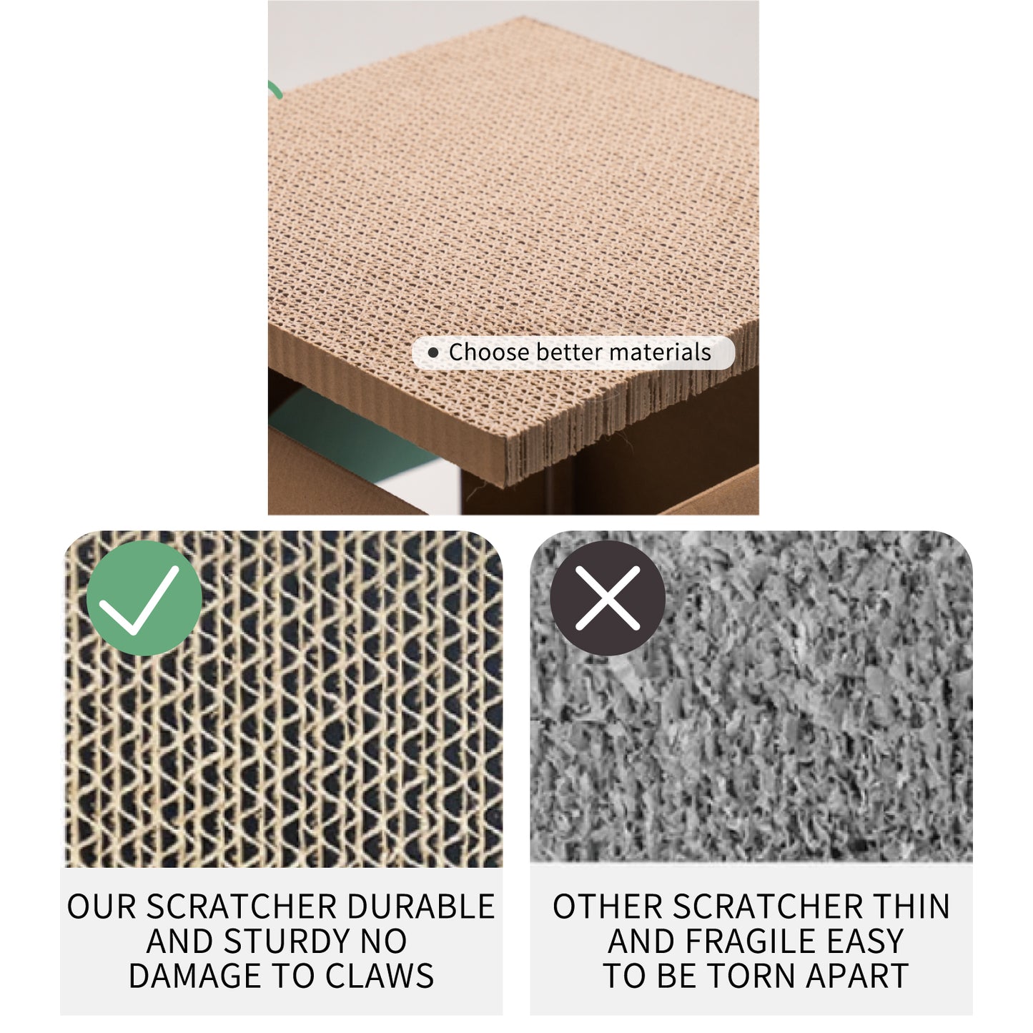 Jungle theme cat scratching board