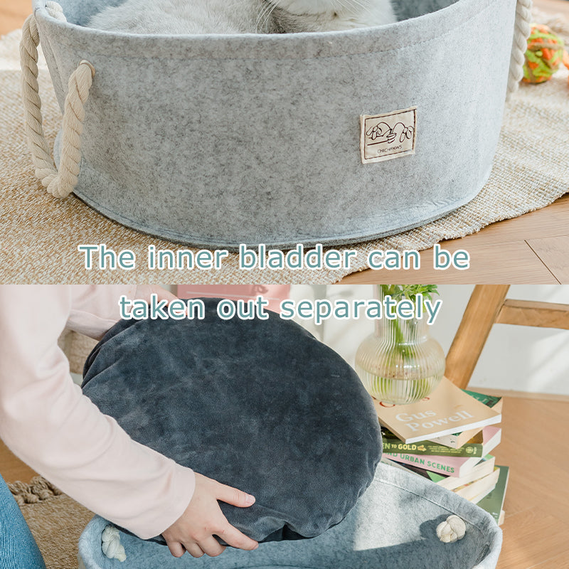 Two-hand felt nest